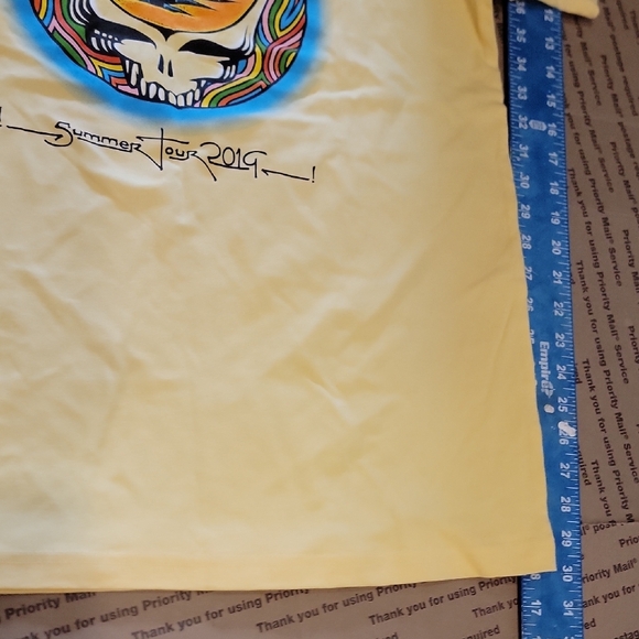 Grateful Dead Yellow Summer Tour Tee - Picture 6 of 13